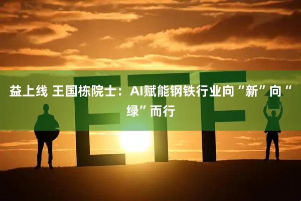 益上线 王国栋院士：AI赋能钢铁行业向“新”向“绿”而行